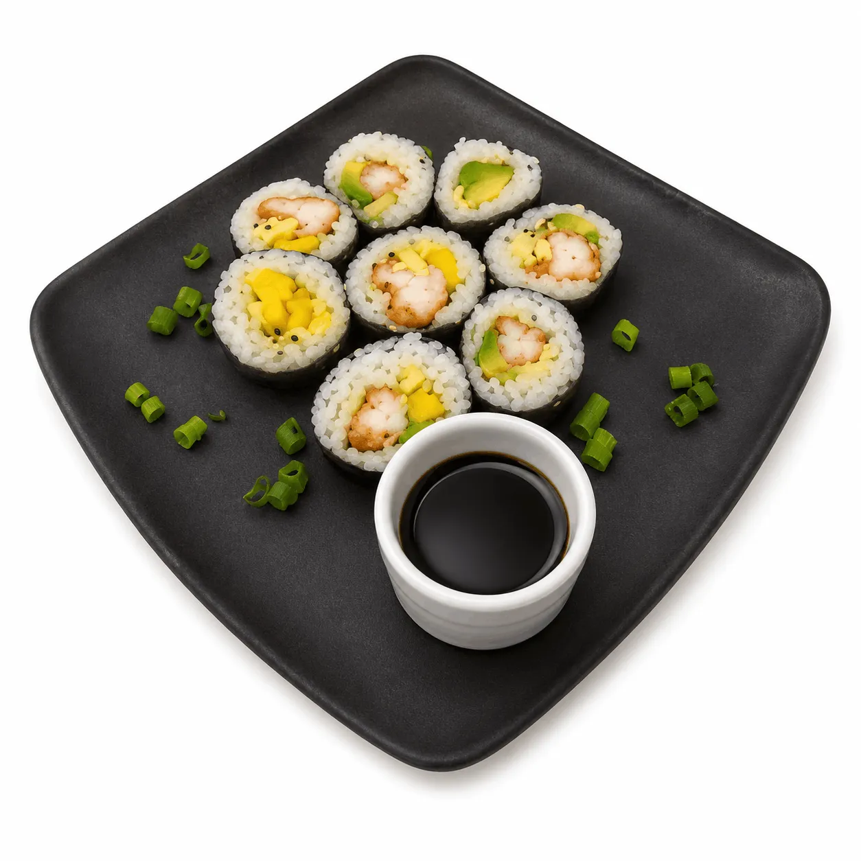 SUCHI DE CAMARON APANADO Y AGUACATE