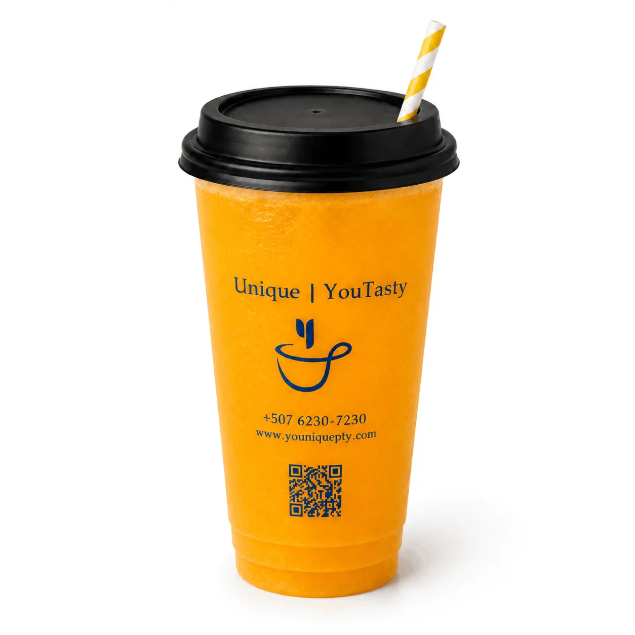 PASSION FRUIT MANGO BUBBLE TEA